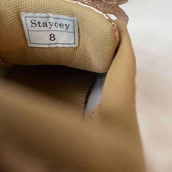 Herstyle Stacey Rose gold low top lace up sneakers size 8 - Picture 10 of 10